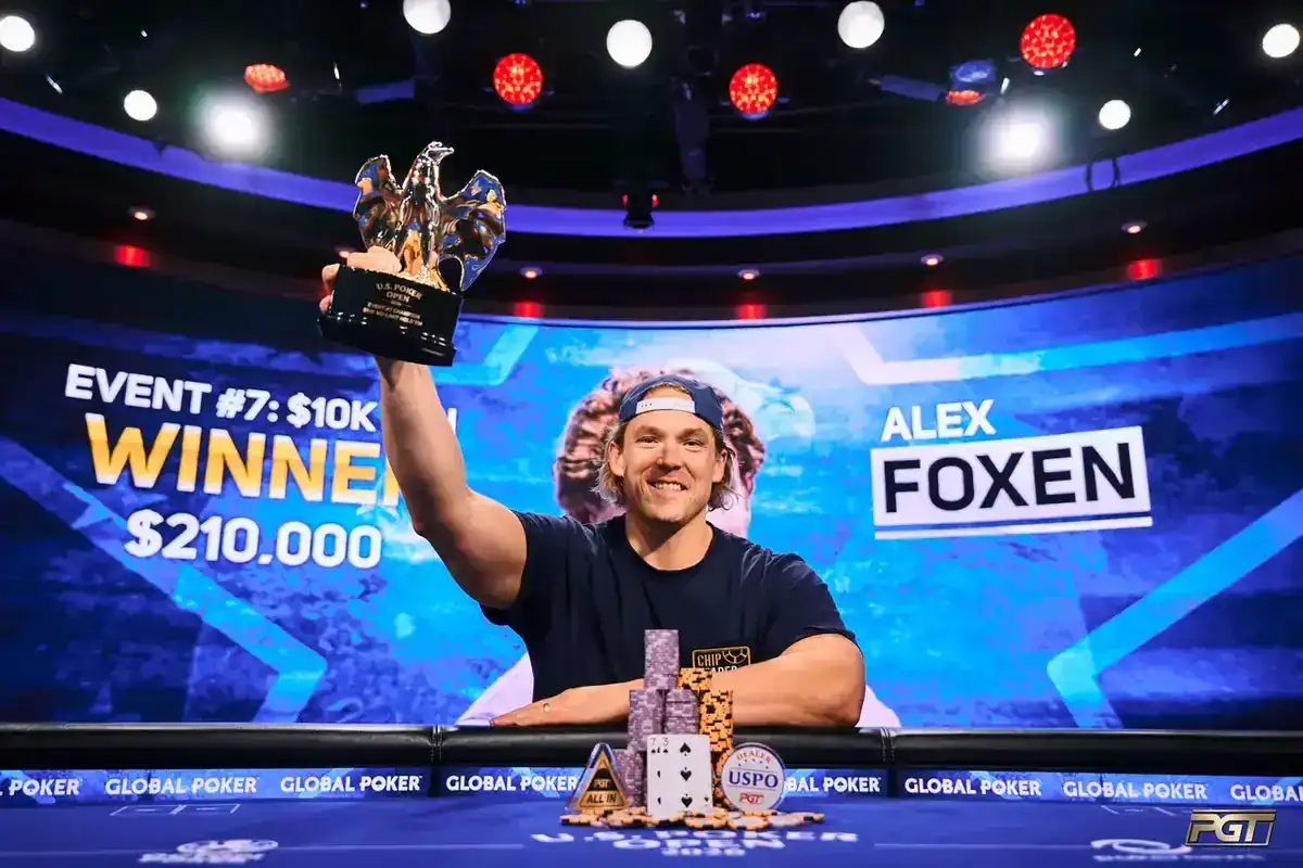 Alex Foxen Ties All-Time PGT Record With 13th Title at the 2026 U.S. Poker Open