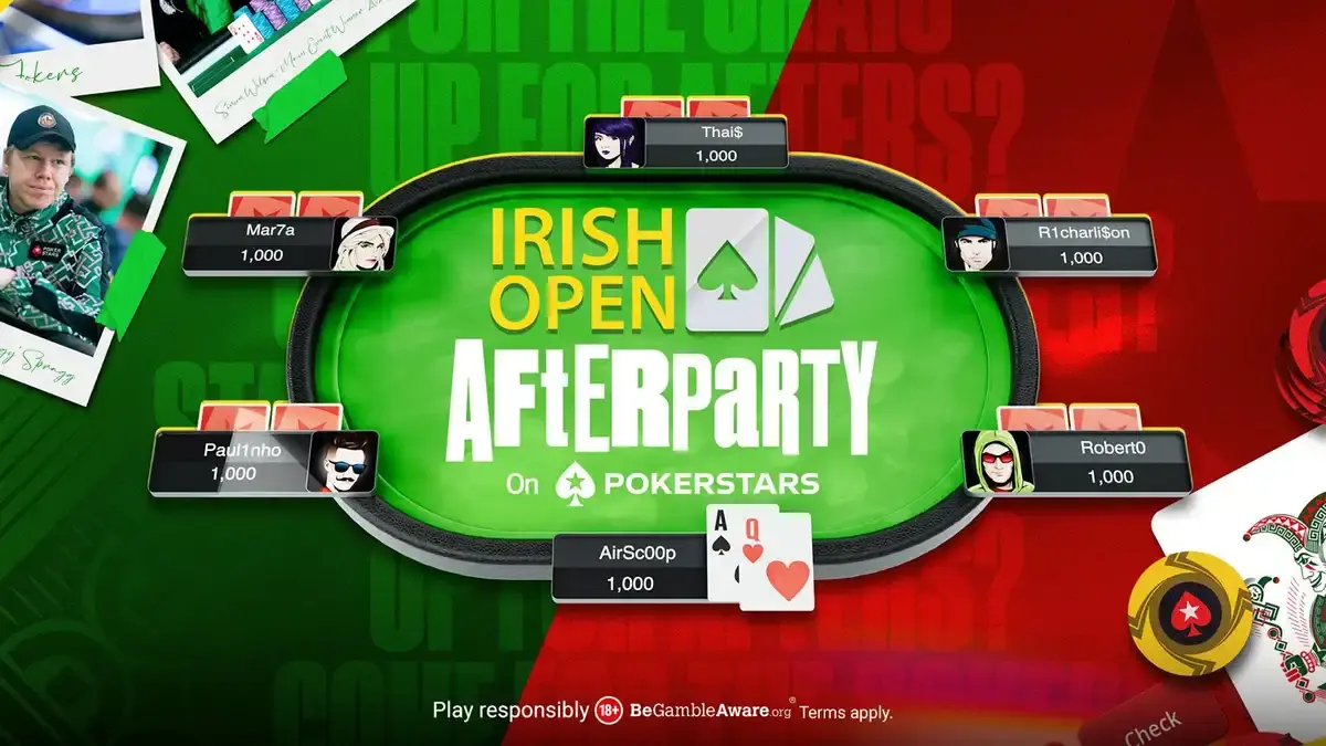 Irish Open Afterparty Brings $3M in Guarantees to PokerStars Tables This Weekend