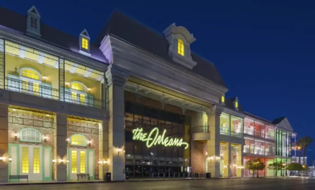 Exterior shot of the off-strip Orleans Casino