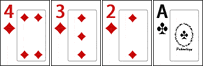 Two card badugi hand