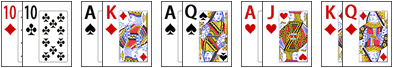Starting Hands TT, AK, AQs, AJs, KQs