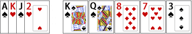 Omaha/8 hand, for high and low
