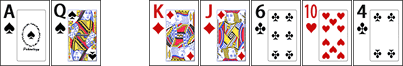 As-Qs  Kd-Jd-6c-Th-4c