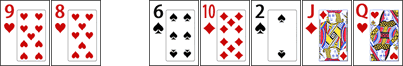 9h-8h  6s-Td-2s-Jd-Qh