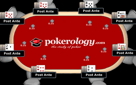 Seven card stud setup