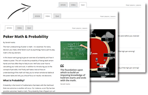 Example of poker lessons