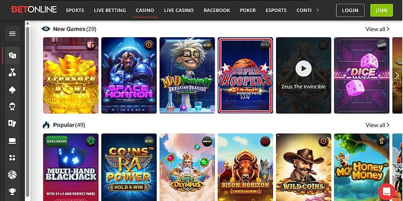 Treasuremile Online Casino