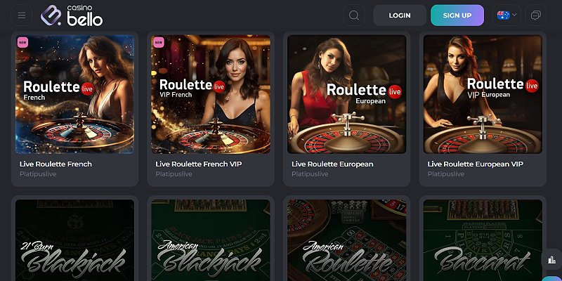Casinobello Casino: A Live Casino Experience