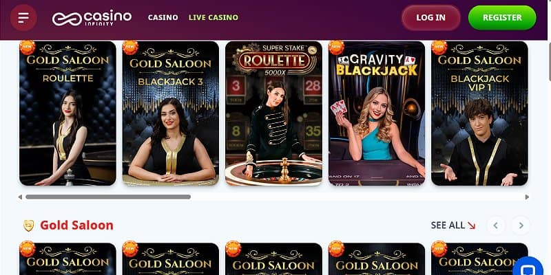 Casino Infinity Casino CA - Live Casino