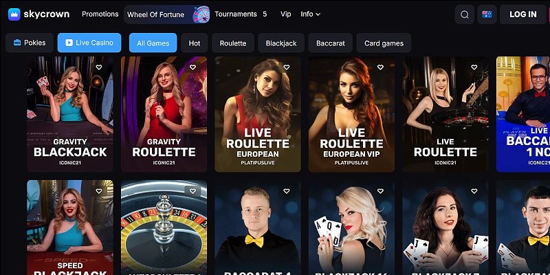Skycrown Casino AU - Live Games