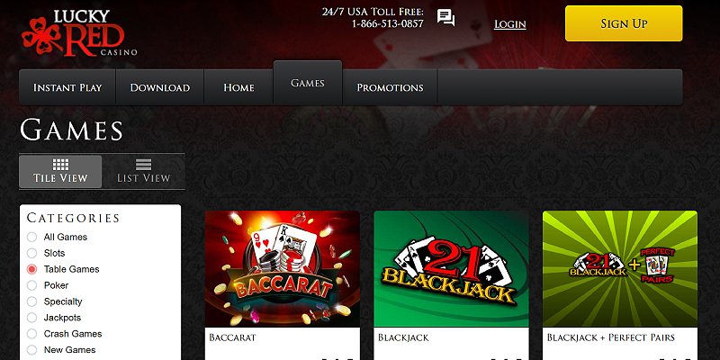 Lucky Red Casino US - Live Casino