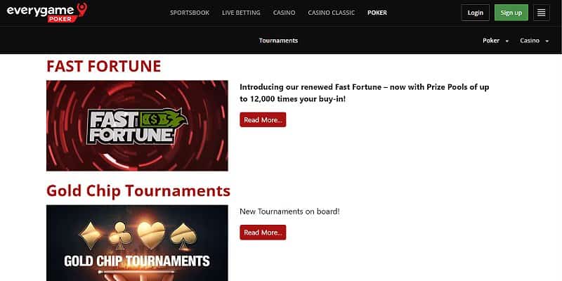 Everygame Casino US - Poker