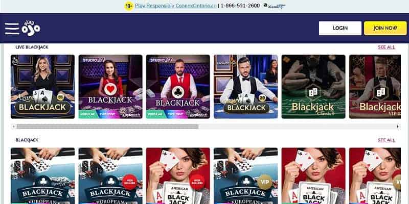 PlayOJO CA - Blackjack