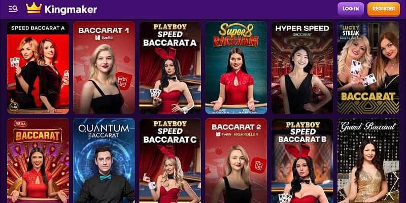 Kingmaker Casino CA - Baccarat