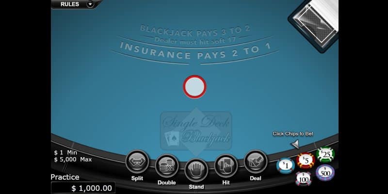 Single Deck Blackjack