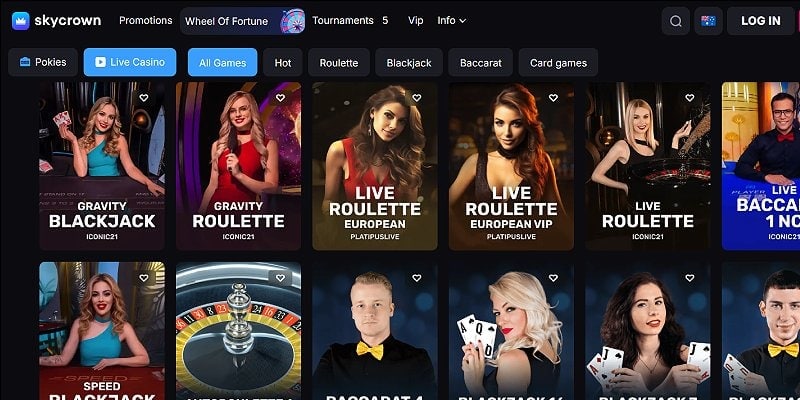Skycrown Casino AU - Live Games