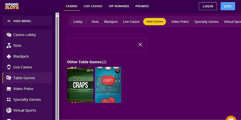 Super Slots Casino US - Craps