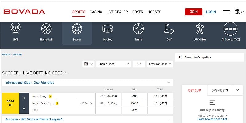 Bovada Sports US