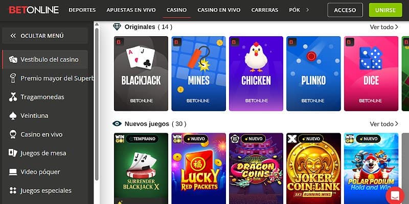 BetOnline Casino AR