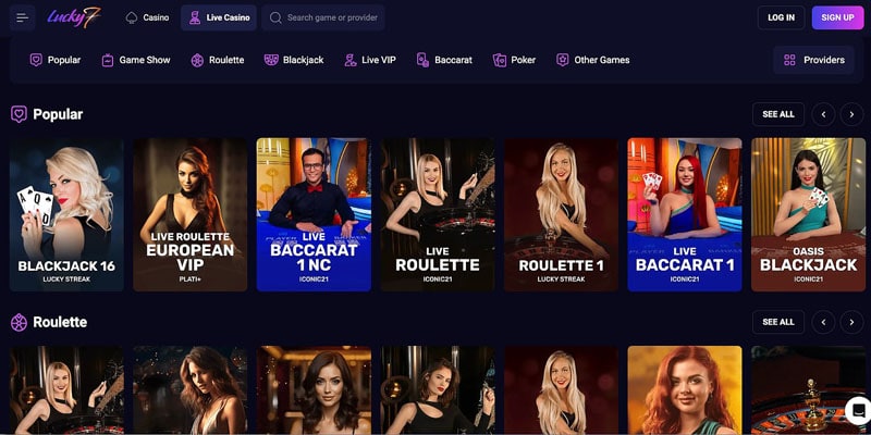 Lucky7even - Live Dealer