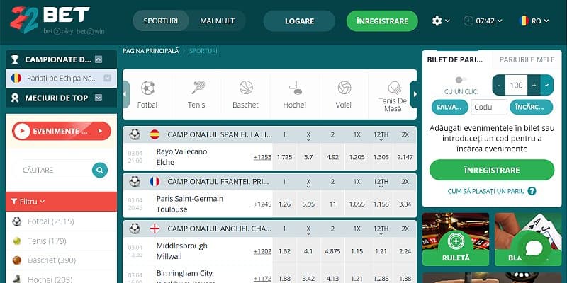 22Bet Sports RO